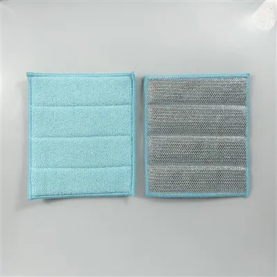 Divkāršās slāņa stiepļu trauku mazgāšanas lupata